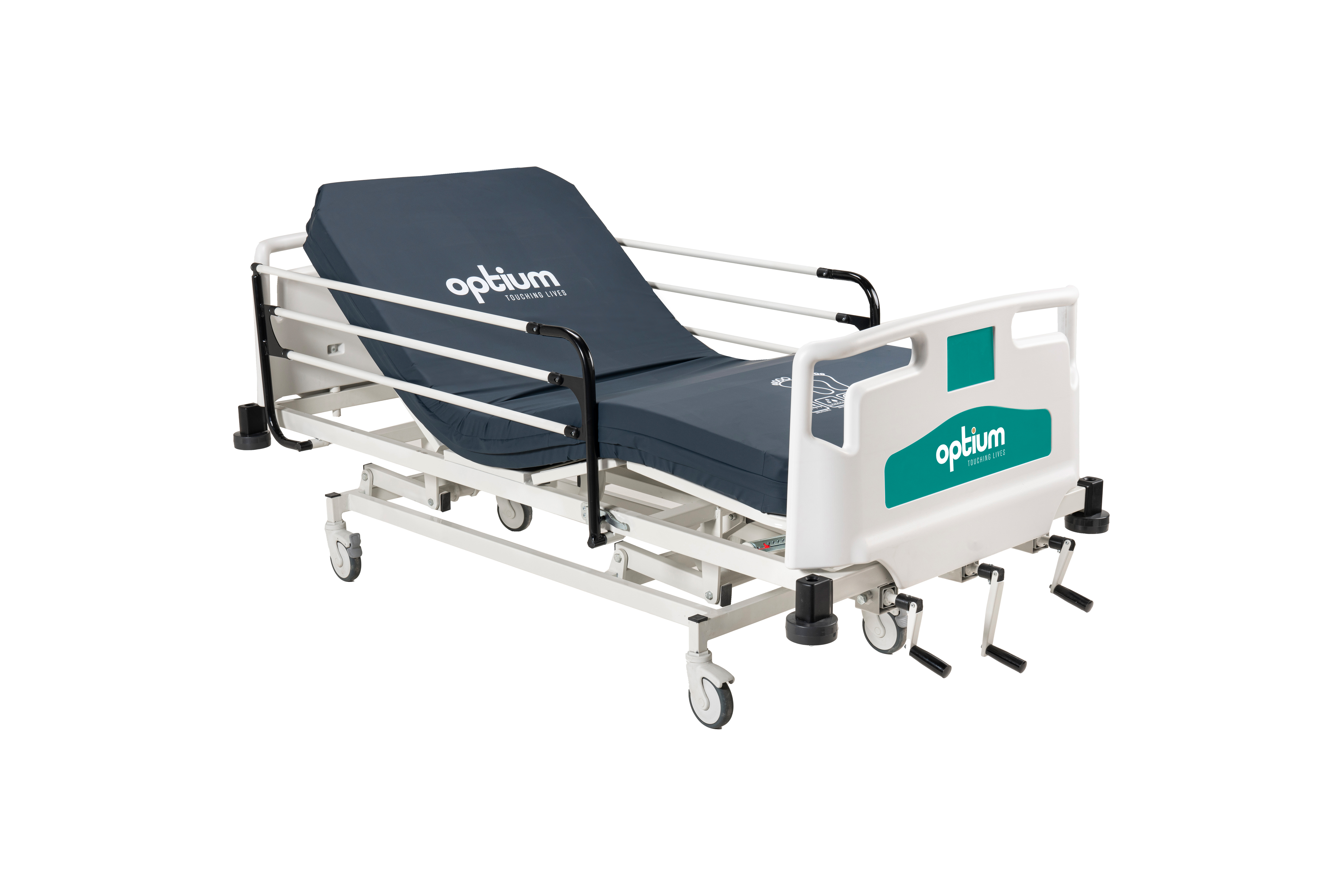 Manual Patient Care Bed, 3 Cranks