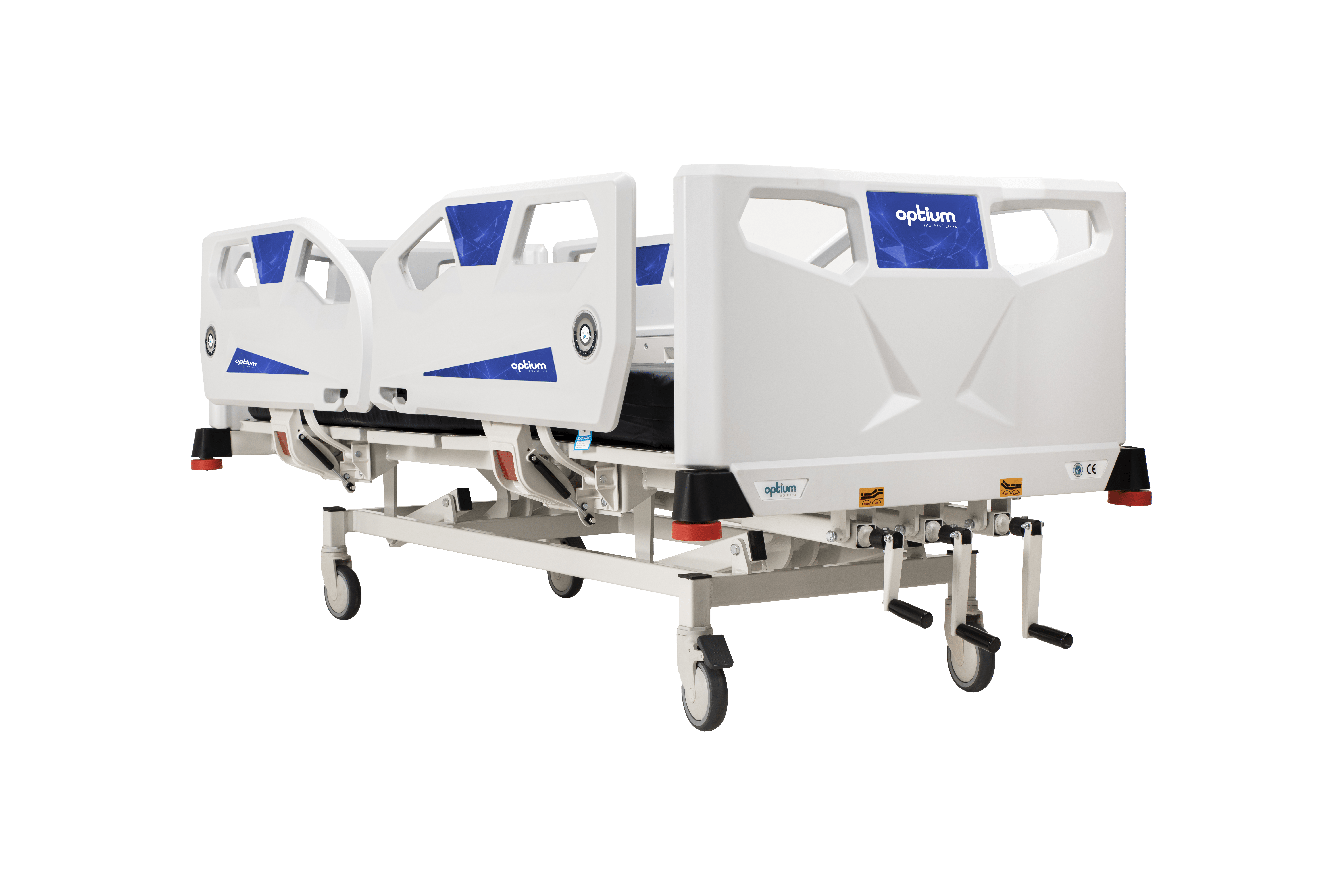 Manual Patient Care Bed, 3 Cranks 4