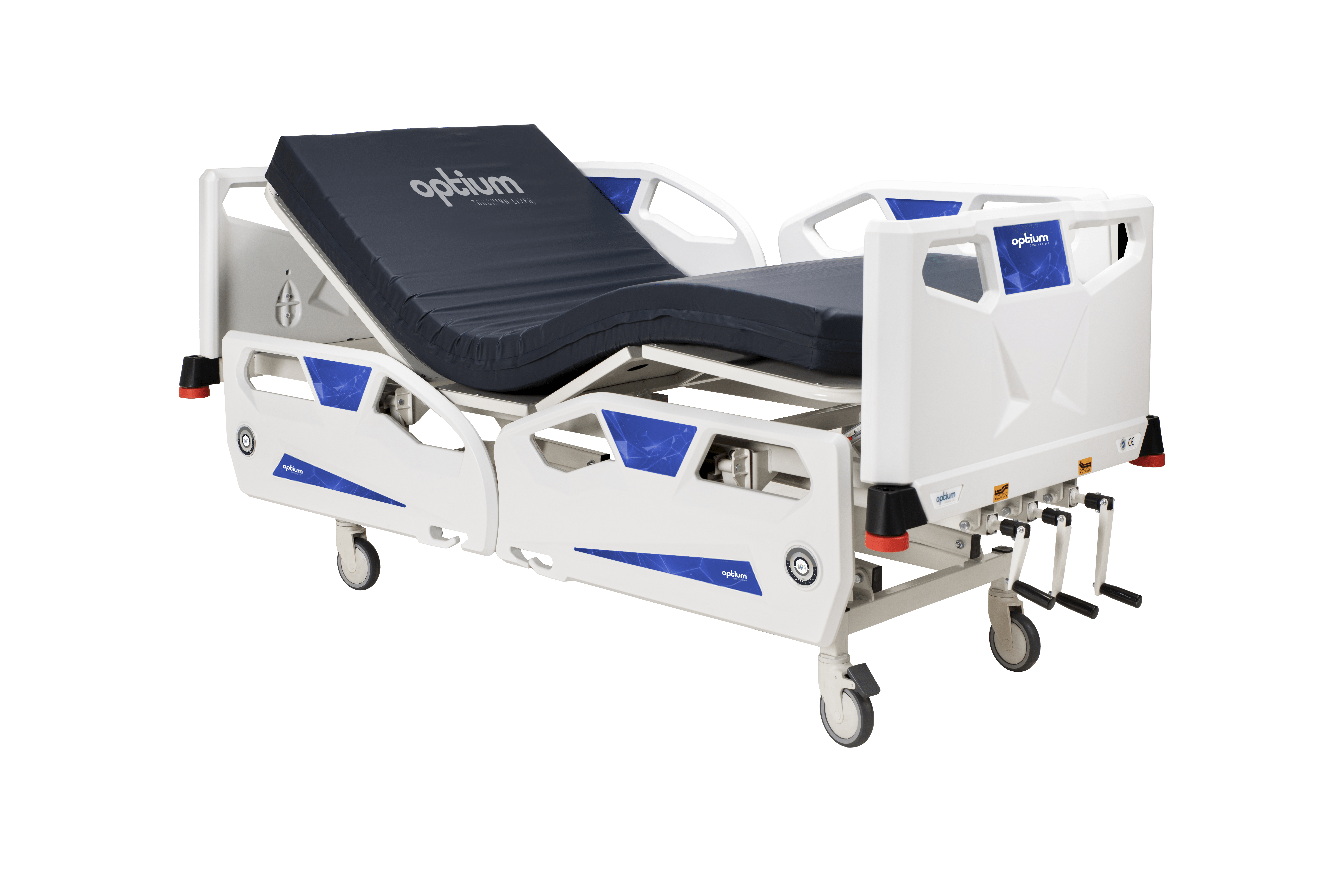 Manual Patient Care Bed, 3 Cranks 3