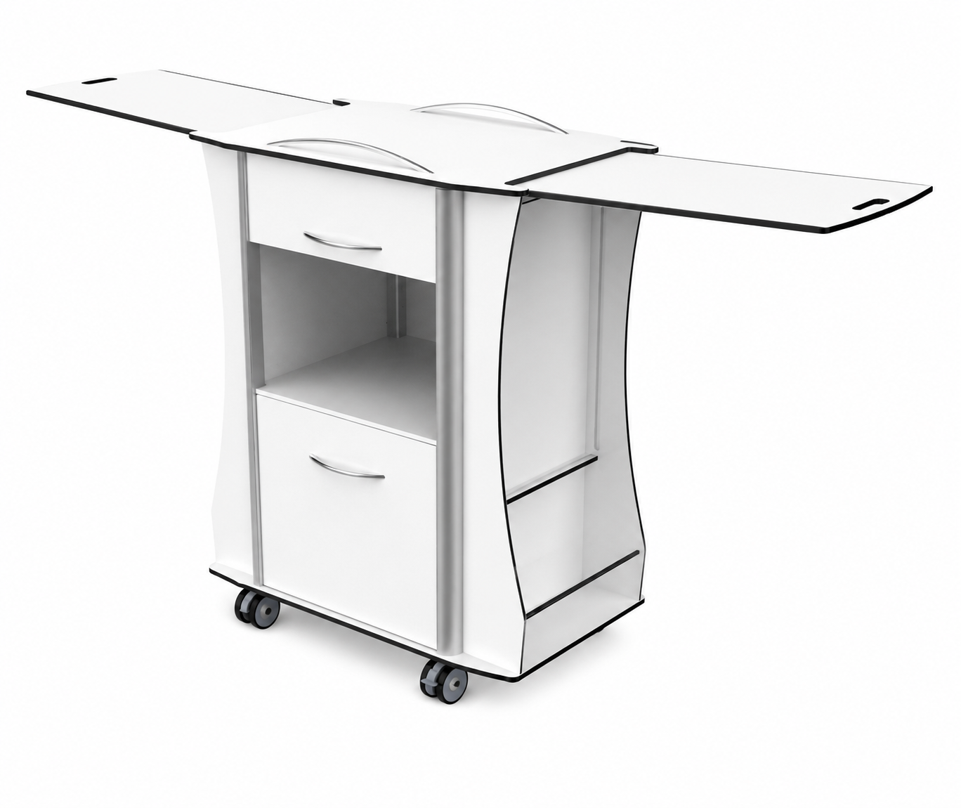 Bedside Cabinet with Overbed Table 3